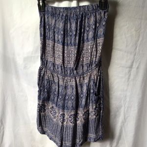 Sleeveless Tube Top Style Romper - Size Medium